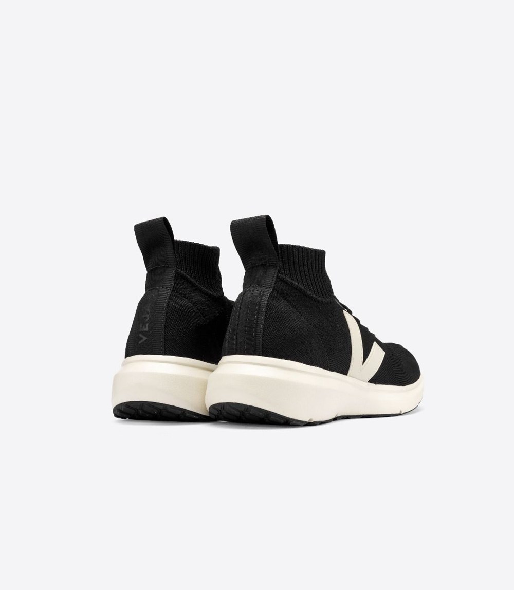 Tenis Veja Hombre - V-Knit X Rick Owens Mid - Negros - 869ZWYTUH